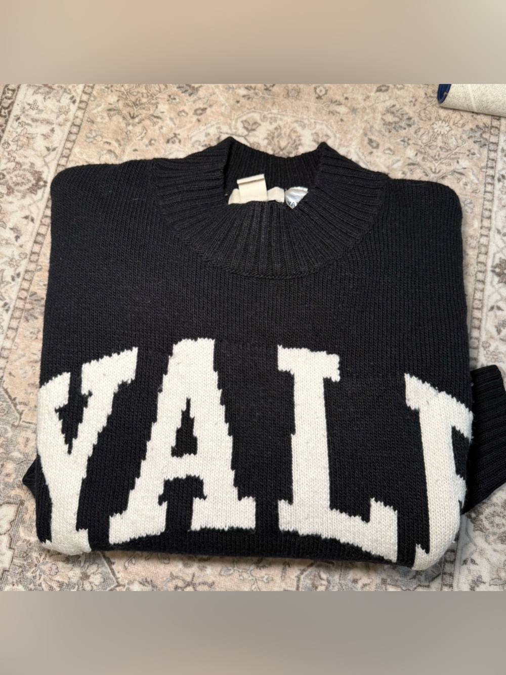 H&M Yale Sweater – Oversized Varsity Knit